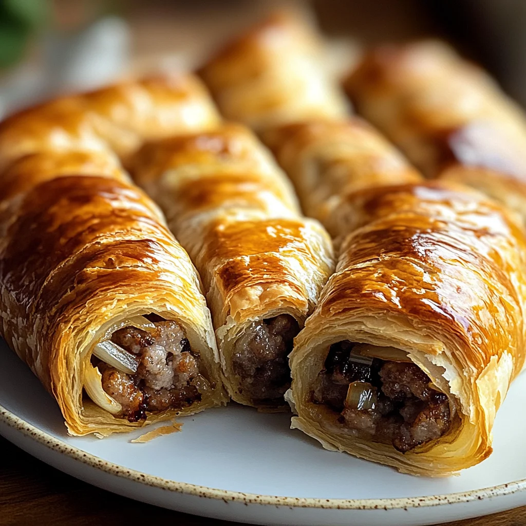 Savory French Onion Sausage Rolls