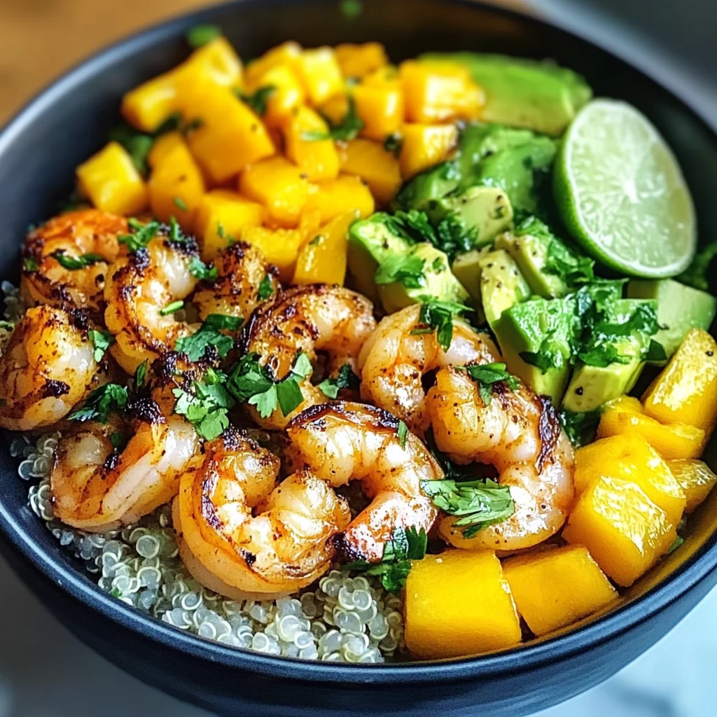 Shrimp Avocado Mango Bowls
