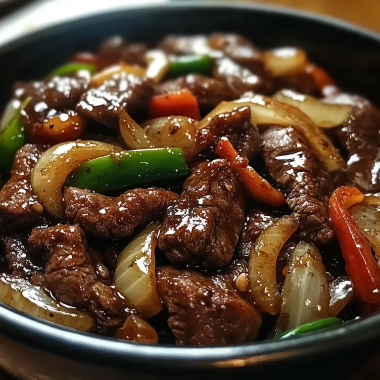 Sizzling Chinese Pepper Steak with Onions