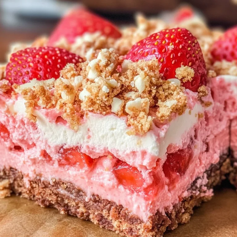 Strawberry Crunch Brownies