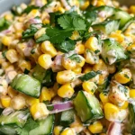 Street Corn Creamy Cucumber Salad