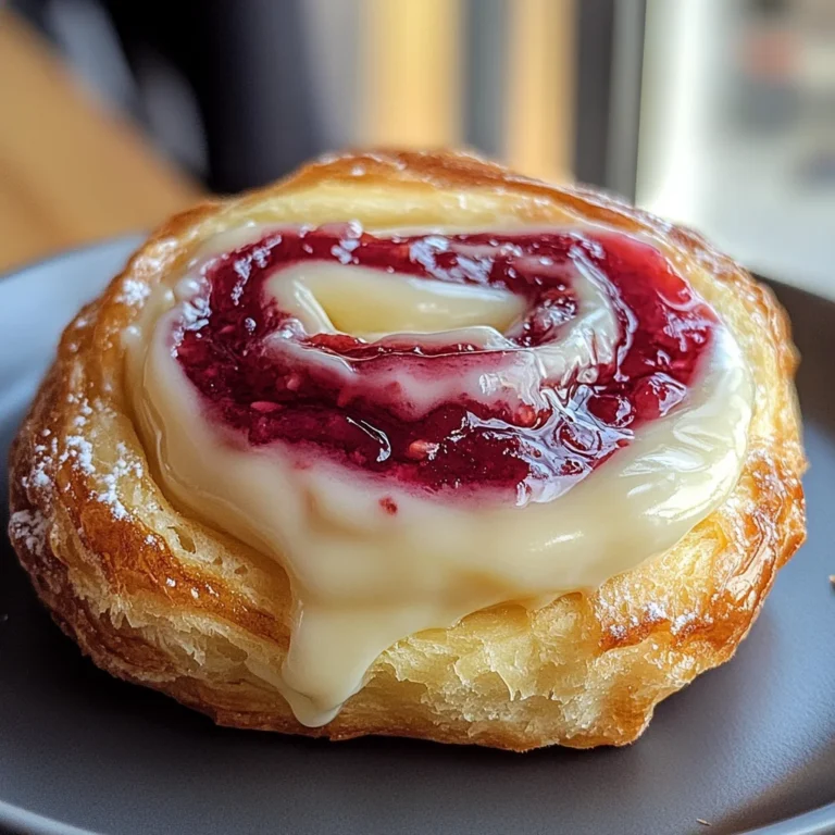 Sugar Raspberry Danish Bun