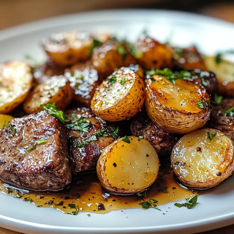 Sweet & Savory Honey Beef with Roasted Potatoes